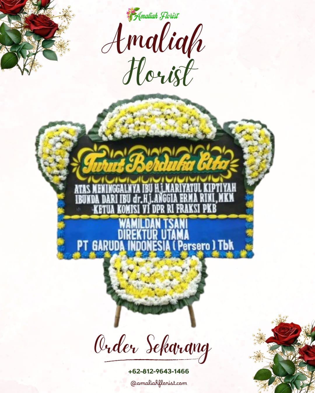 Papan Bunga Duka Bayongbong